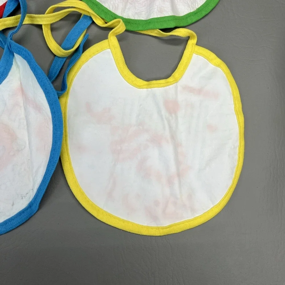 Playskool Baby Bibs for infants I love My Mommy & Daddy Lot of 4 Vintage